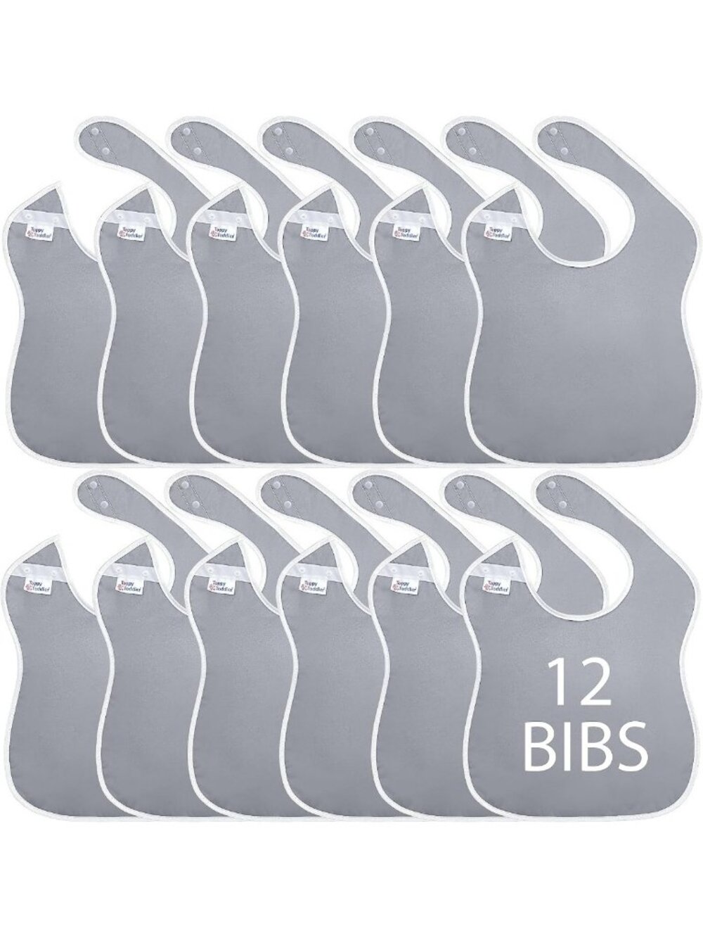 Large Waterproof Baby Bibs for Toddlers 1-4 Years - Soft, Lightweight & Durable